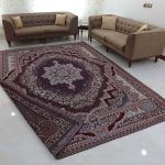 روفرشی ۹ متری رنگ زرشکی طرح باغ بهشت - Image 3