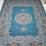 روفرشی ۱۲ متری رنگ آبی فیروزه طرح ثمین - Image 2