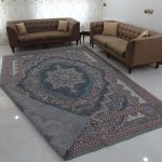 روفرشی ۹ متری رنگ طوسی طرح باغ بهشت - Image 4