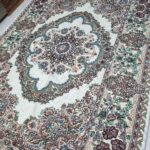 روفرشی ۱/۵ متری رنگ کرم طرح حوض نقره - Image 3