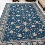 روفرشی ۱۲ متری رنگ آبی فیروزه طرح افشان - Image 3