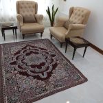 روفرشی3متری طرح حوض نقره رنگ زرشکی