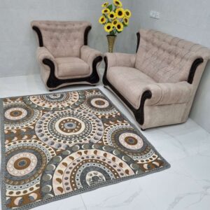 روفرشی 3 متری طرح توپی طرح نیک سیما 2021 رنگ طوسی مخمل 2رو