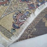 روفرشی گرد قطر ۲ متر رنگ نخودی طرح خورشید - Image 4