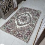 روفرشی ۱/۵ متری رنگ کرم طرح حوض نقره - Image 2