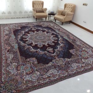 روفرشی 12 متری طرح دیبا رنگ زرشکی