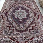 روفرشی ۹ متری رنگ زرشکی طرح باغ بهشت - Image 2