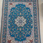 روفرشی ۳ متری رنگ آبی فیروزه طرح نایینی - Image 2