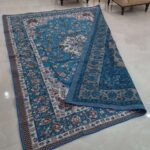 روفرشی ۱۲ متری رنگ آبی فیروزه طرح نایینی - Image 3