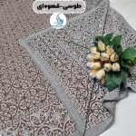 زیرسفره ۳ متری مخمل طرح فانتزی گل - Image 8