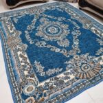 روفرشی ۳ متری رنگ آبی فیروزه طرح صدف - Image 2