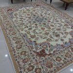 روفرشی ۳ متری رنگ کرم طرح نایینی - Image 3