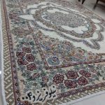 روفرشی ۳ متری رنگ کرم طرح حوض نقره - Image 3