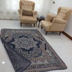 روفرشی ۳ متری رنگ سرمه ای طرح باغ بهشت - Image 3