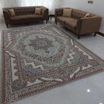 روفرشی 9 متری طرح باغ بهشت رنگ کرم