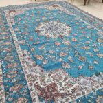 روفرشی ۱۲ متری رنگ آبی فیروزه طرح نایینی - Image 4