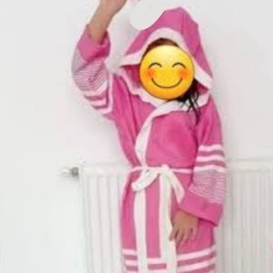 حوله لباسی یا تنپوش کودک نخی یزدی قد 80