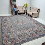 روفرشی 12 متری رنگ طوسی طرح نیلوفر کد 011