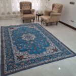 روفرشی2در3 طرح نایینی رنگ آبی فیروزه کد گلنگار 500