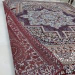 روفرشی ۳ متری رنگ زرشکی یا طرح باغ بهشت - Image 2