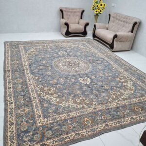 روفرشی 12 متری رنگ طوسی طرح نیکسیما کد 215 طرح سپیده مخمل شانل 2رو