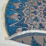 روفرشی گرد قطر ۲ متر رنگ آبی فیروزه طرح خورشید - Image 2