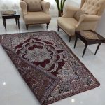 روفرشی ۳ متری رنگ زرشکی طرح حوض نقره - Image 3