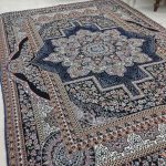 روفرشی ۳ متری رنگ سرمه ای طرح باغ بهشت - Image 2