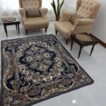 روفرشی3متری2رو رطح بهار کد نسترین 006 رنگ سرمه ای