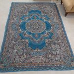 روفرشی ۳ متری رنگ آبی فیروزه طرح دیبا - Image 2