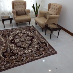 روفرشی2رو مخمل ساده 3 متری رنگ زرشکی