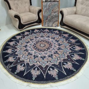 رومیزی گرد قطر 2 متر رنگ سرمه ای