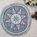 رومیزی زیرقابلمه قطر ۴۰ سانت رنگبندی متنوع - Image 5