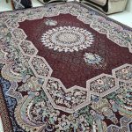 روفرشی ۱۲ متری رنگ زرشکی طرح ثمین - Image 4