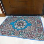 پادری رنگ آبی فیروزه طرح حوض نقره