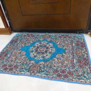 پادری رنگ آبی فیروزه طرح حوض نقره