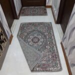 روفرشی ۱/۵ متری رنگ طوسی طرح حوض نقره - Image 2