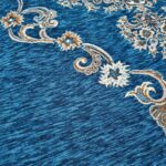 روفرشی ۳ متری رنگ آبی فیروزه طرح صدف - Image 3