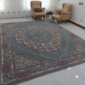 روفرشی 9 متری طرح حوض نقره رنگ طوسی