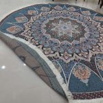 روفرشی گرد قطر ۲ متر رنگ آبی نفتی طرح خورشید - Image 3