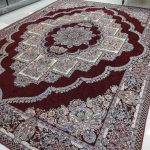 روفرشی ۹ متری رنگ زرشکی طرح حوض نقره - Image 3