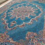 روفرشی ۱۲ متری رنگ آبی فیروزه طرح دیبا متوسط - Image 3