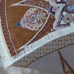 روفرشی گرد قطر ۲ متر رنگ گردویی طرح خورشید - Image 3