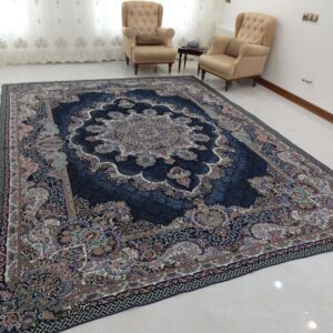 روفرشی 12متری طرح دیبا رنگ سرمه ای