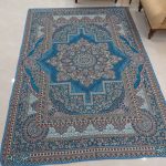 روفرشی ۳ متری رنگ آبی فیروزه طرح باغ بهشت - Image 2