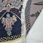 روفرشی گرد قطر ۲ متر رنگ سرمه ای طرح خورشید - Image 2