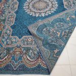 روفرشی ۱۲ متری رنگ آبی فیروزه طرح ثمین - Image 4