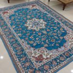 روفرشی ۳ متری رنگ آبی فیروزه طرح نایینی - Image 3