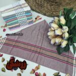 حوله دست یا دستمال خشک کن ۵۰ در ۷۰ دورحاشیه با رنگبندی بسته 2 تایی - Image 4