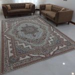 روفرشی 12 متری طرح باغ بهشت رنگ کرم